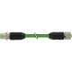 7000-46041-8020250 MURRELEKTRONIK M12 macho 0° / M12 hembra 0° Cube67 PUR 0.5 + 0.25 apantallado verde UL/CS..