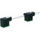 7000-58101-2171000 MURRELEKTRONIK MSUD двойная штепсельная вилка клапан форма BI 11 мм с кабель PVC 4X0.75 с..