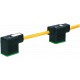 7000-58121-0270150 MURRELEKTRONIK MSUD tapón válvula doble forma BI 11 mm con cable PUR 4X0.75 amarillo, 1.5m
