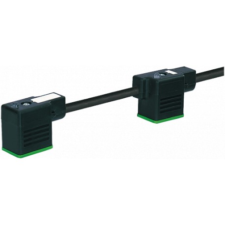 7000-58121-6170500 MURRELEKTRONIK MSUD tapón válvula doble forma BI 11 mm con cable PVC 4X0.75 negro 5m