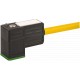 7000-80001-0260750 MURRELEKTRONIK MSUD tapón válvula forma C 8 mm con cable PUR 3X0.75 amarillo, 7.5m