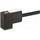 7000-80021-6262200 MURRELEKTRONIK MSUD tapón válvula forma C 8 mm con cable PUR 3X0.75 negro 22m
