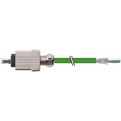 7000-99631-7940750 MURRELEKTRONIK Push Pull RJ45 with cable, Profinet PUR 2x2xAWG22 shielded green UL/CSA 7,..