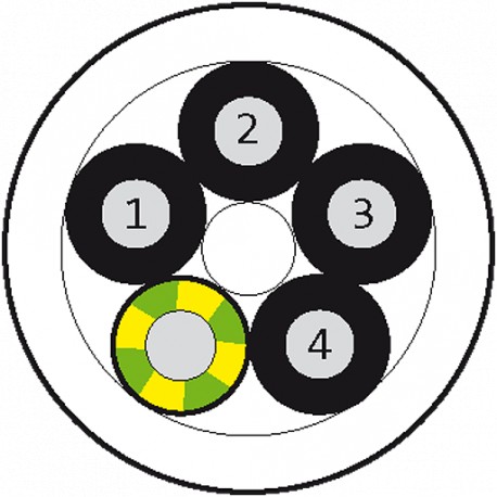 7000-C0101-6180000 MURRELEKTRONIK Cable drum Ø 355MM PVC 5X0.75 black 100m