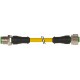 7001-40021-0240100 MURRELEKTRONIK M12 male 0° / M12 female 0° PUR 4x0.34 yellow UL/CSA 1m