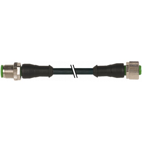 7001-40021-6540060 MURRELEKTRONIK M12 male 0° / M12 female 0° PUR 4X0.34 black UL/CSA + robot + drag chain 0..