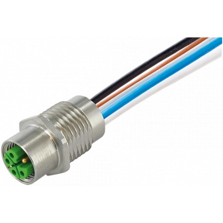 7002-P4281-9800100 MURRELEKTRONIK M12 Power brida macho L-cod. montaje frontal V2A PUR 5x1.5 1m