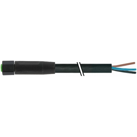 7003-08048-8280200 MURRELEKTRONIK M8 hembra 0° con cable SC FEP-JB negro 2m