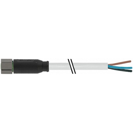 7004-08041-2201000 MURRELEKTRONIK M8 Buchse gerade freies Leitungsende V4A PUR 3x0.25 grau, 10m