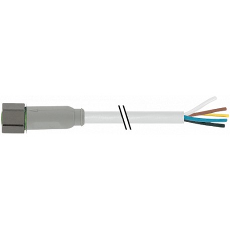7014-08061-2110200 MURRELEKTRONIK M8 hembra 0° con cable F&B PVC 4x0.25 gris, UL/CSA 2m