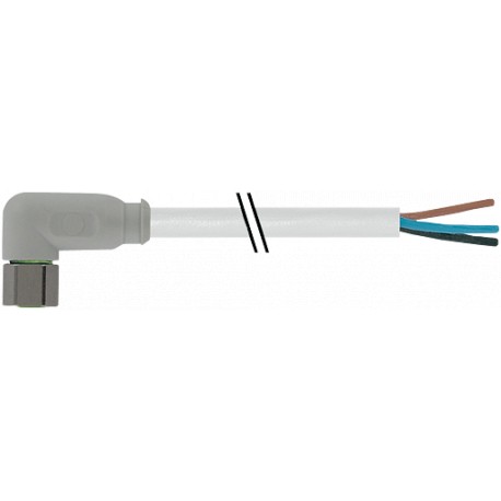 7014-08081-2100200 MURRELEKTRONIK M8 hembra 90° con cable F&B PVC 3x0.25 gris, 2m