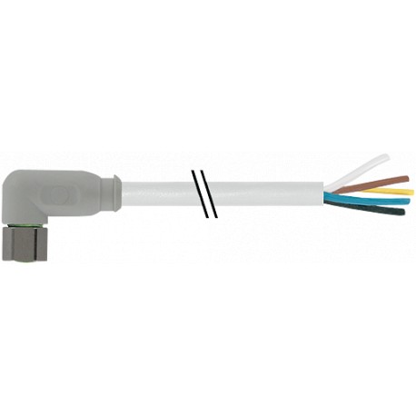 7014-08101-2110200 MURRELEKTRONIK M8 hembra 90° con cable F&B PVC 4x0.25 gris, 2m