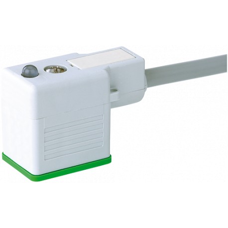 7014-10021-2160500 MURRELEKTRONIK MSUD plugue de válvula forma B 10 mm com cabo F&B PVC 3X0.75 cinza, 5m
