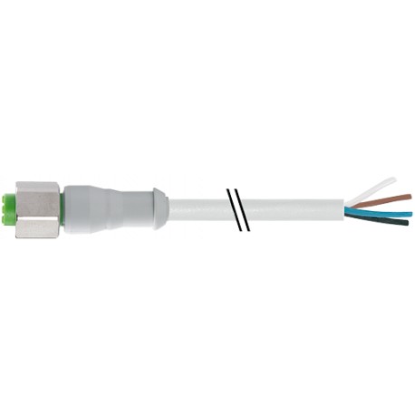 7014-12221-2142000 MURRELEKTRONIK M12 hembra 0° con cable F&B PVC 4X0.34 amarillo UL/CSA 20m