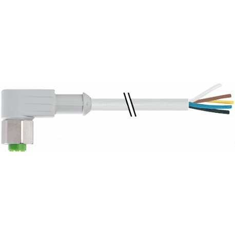 7014-12361-2151000 MURRELEKTRONIK M12 hembra 90° con cable F&B PVC 5X0.34 amarillo 10m