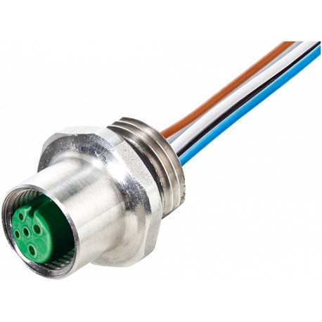 7014-13541-9710100 MURRELEKTRONIK M12 female recept. A-cod. front F&BPP-wires 4x0.34 1m