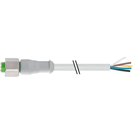 7014-14381-2151000 MURRELEKTRONIK M12 female 0° B-coded F&B PVC 5x0.34 gray UL/CSA 10m