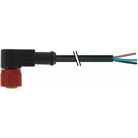 7023-20121-6260300 MURRELEKTRONIK M12 hembra 90° con cable C-cod. PUR 3X0.75 negro 3m