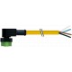 7050-12341-0140500 MURRELEKTRONIK MQ12 female 90° with cable PVC 4X0.34 yellow, 5m