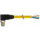 7700-12121-1610300 MURRELEKTRONIK M12 macho 90° con cable TPE 5xAWG18 amarillo UL/CSA + cadena portacables 3m