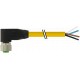 7700-12341-1500200 MURRELEKTRONIK M12 fêmea 90° com cabo TPE 4xAWG18 /41 amarelo UL,CSA + cadeia porta-cabos..