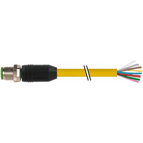 7700-17001-U0H0150 MURRELEKTRONIK M12 male 0° with cable TPE 8x22AWG yellow UL/CSA, ITC/PLTC 1,5m