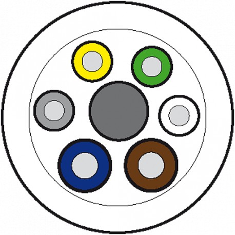 8000-00000-3345000 MURRELEKTRONIK Main cable 50m PUR-OB 4*0,34+2*0,75