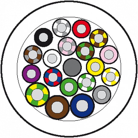 8000-00000-3895000 MURRELEKTRONIK Main cable 50m PUR-OB 12*0,34+2*0,75