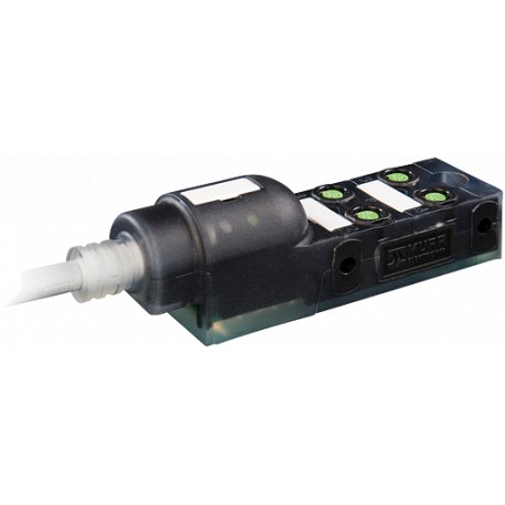 8000-84010-3341500 MURRELEKTRONIK Exact8 4XM8, 3 pole moulded cable 15.0m PUR 4*0,34 + 2*0,75 exit norm..