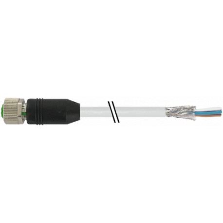 7000-13201-3314500 MURRELEKTRONIK M12 female 0° A-cod. with cable shieldedPUR 4x0.34 shielded gy 45m