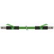 7000-74301-6590030 MURRELEKTRONIK RJ45 macho 0º / RJ45 macho 0º Ethernet PUR 2x2xAWG22 apantallado verde UL/..