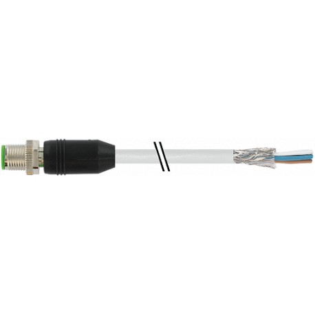 7000-13101-2430150 MURRELEKTRONIK M12 male 0° A-cod. with cable shieldedPUR 5x0.34 shielded gy UL/CSA+drag c..