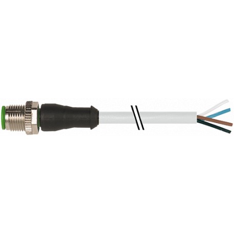 7000-12021-2142500 MURRELEKTRONIK M12 male 0° A-cod. with cablePVC 4x0.34 gy UL/CSA 25m