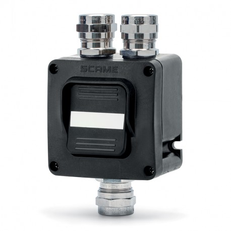 592.R002-03-B SCAME SCHALTER 16A 1xM20+2xM20 II 2 GD -50