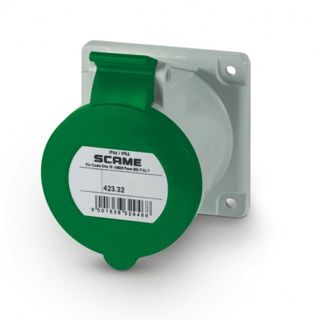 423.32672 SCAME TOMADA EMB. 3P+N+T IP44/IP54 32A 2h 50V