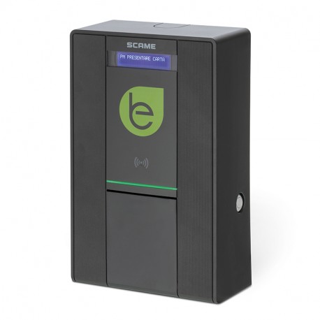 205.W73-B0 SCAME НАСТЕННЫЙ БОКС BE-W 1TOMA T2 7,4кВт EM+RFID+NET