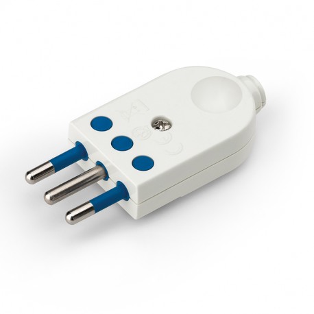 106.3002 SCAME AERIAL PLUG 2P+T 10A WHITE
