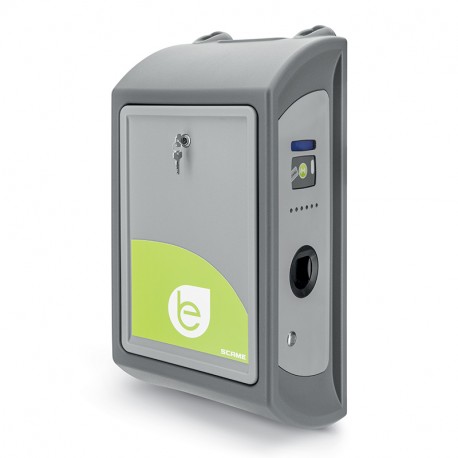 204.WD21E-T23A SCAME WALL BOX 2 SOCKETS WITH LOCK