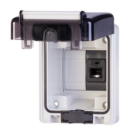 570.6481.60 SCAME SOCKET RJ45 RECESSED 70x87mm