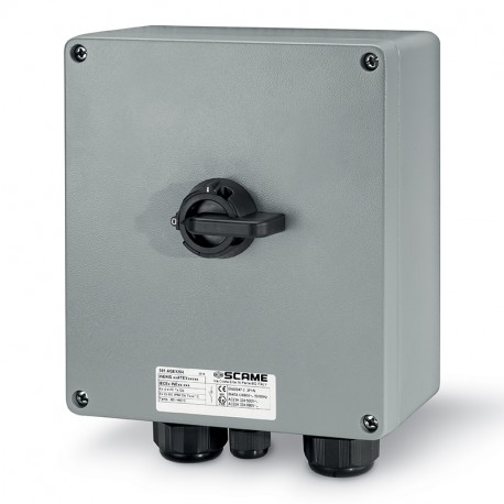 591.AGE6302-A SCAME SWITCH DISCONNECTOR 63A 2P IP66