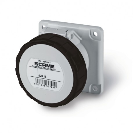 428.16667 SCAME EINBAU-STECKDOSE IP66/IP67 3P+E 16A