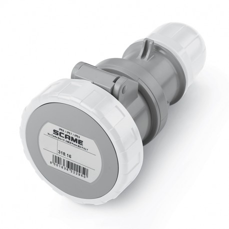 318.16463 SCAME EXTENSION 16A 3P+T 12h IP66/IP67/IP69