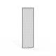 SPMA1606 ELDON Lateral doble pared 1600x600, Aluminio. 2 unidades.