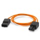 ELC1005TO ELDON Verdrahtung thru Orange, LAN-intern Orange 1,0 m 5 Stück. Packung mit 5 Einheiten.