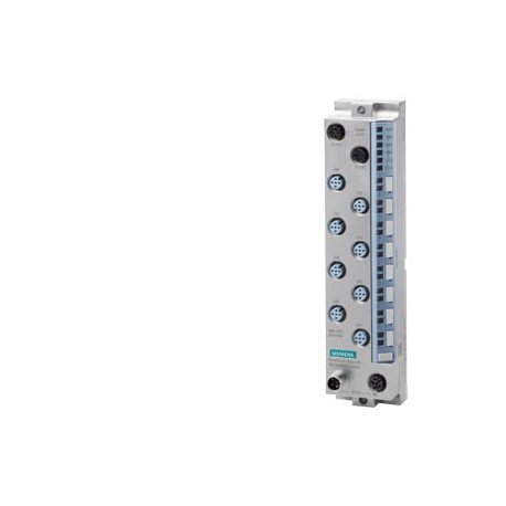6ES7141-6BH00-0BB0 SIEMENS SIMATIC ET 200eco PN, DI 16x 24 V DC, M12-L, 8x M12, double assignment, input typ..