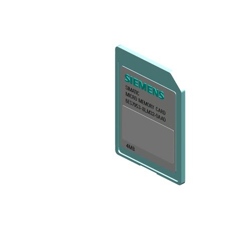6ES7953-8LM32-0AA0 SIEMENS SIMATIC S7, Micro Memory card per S7-300/C7/ET 200, 3, 3V Nflash, 4 Mbyte
