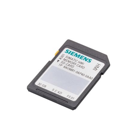 6AV6881-0AP40-0AA0 SIEMENS Carte SD SIMATIC intérieur 32 Go, Carte numérique sécurisée, utilisation en intér..