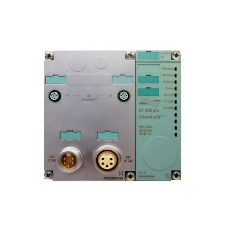 ZNX:EIP200PRO SIEMENS SIMATIC DP, Módulo de cabecera Ethernet/IP para ET 200 PRO, máx. 12 módulos de perifer..