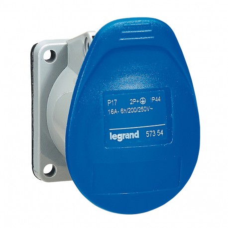 057354 LEGRAND TOMADA CORRENTE P17 16A 230V 2 PÓLOS+TERRA
