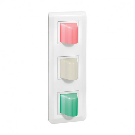 076676L LEGRAND VISOR PASILLO R+B+V LLAM+PRE 6